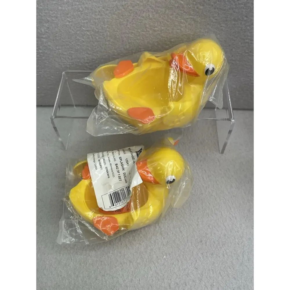 DecoPac Splashin Duckies Mini Bowl Spoon Cake Topper Set of 2 NEW Party Supplies